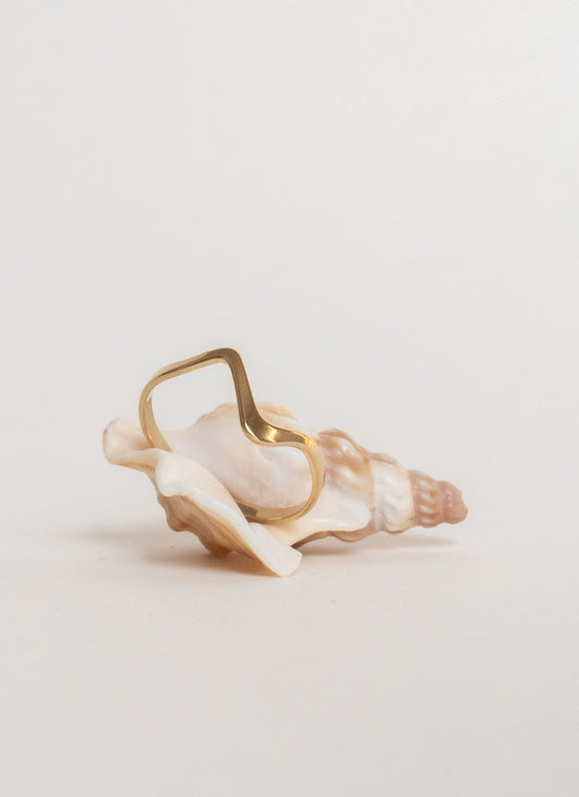 Bague Cove ONDE - Plaqué or