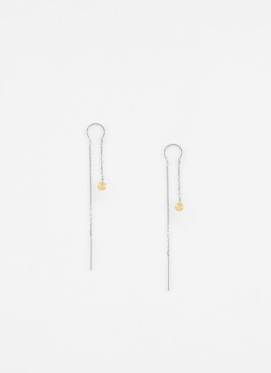 Boucles d'oreilles zircon 3mm AQUA - Argent 925