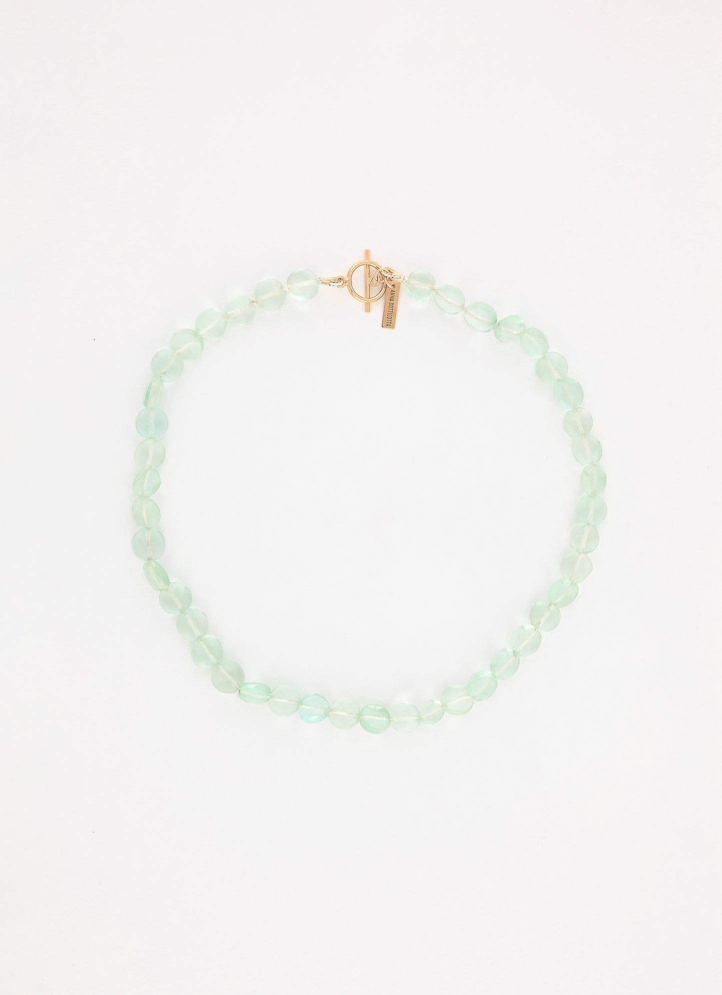 Collier perlé GREEN - Plaqué or