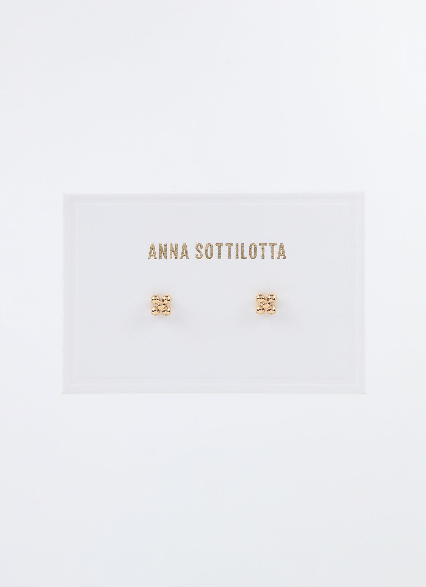 Puces d'oreilles JASMINE Fleur - Plaqué or