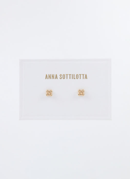 Puces d'oreilles JASMINE Fleur - Plaqué or