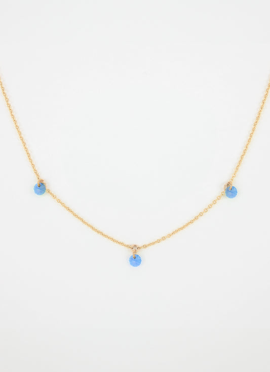 Collier triade AQUA - Plaqué or