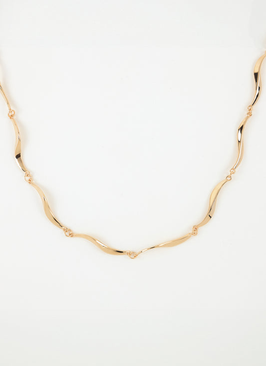 Collier ONDE - Plaqué or