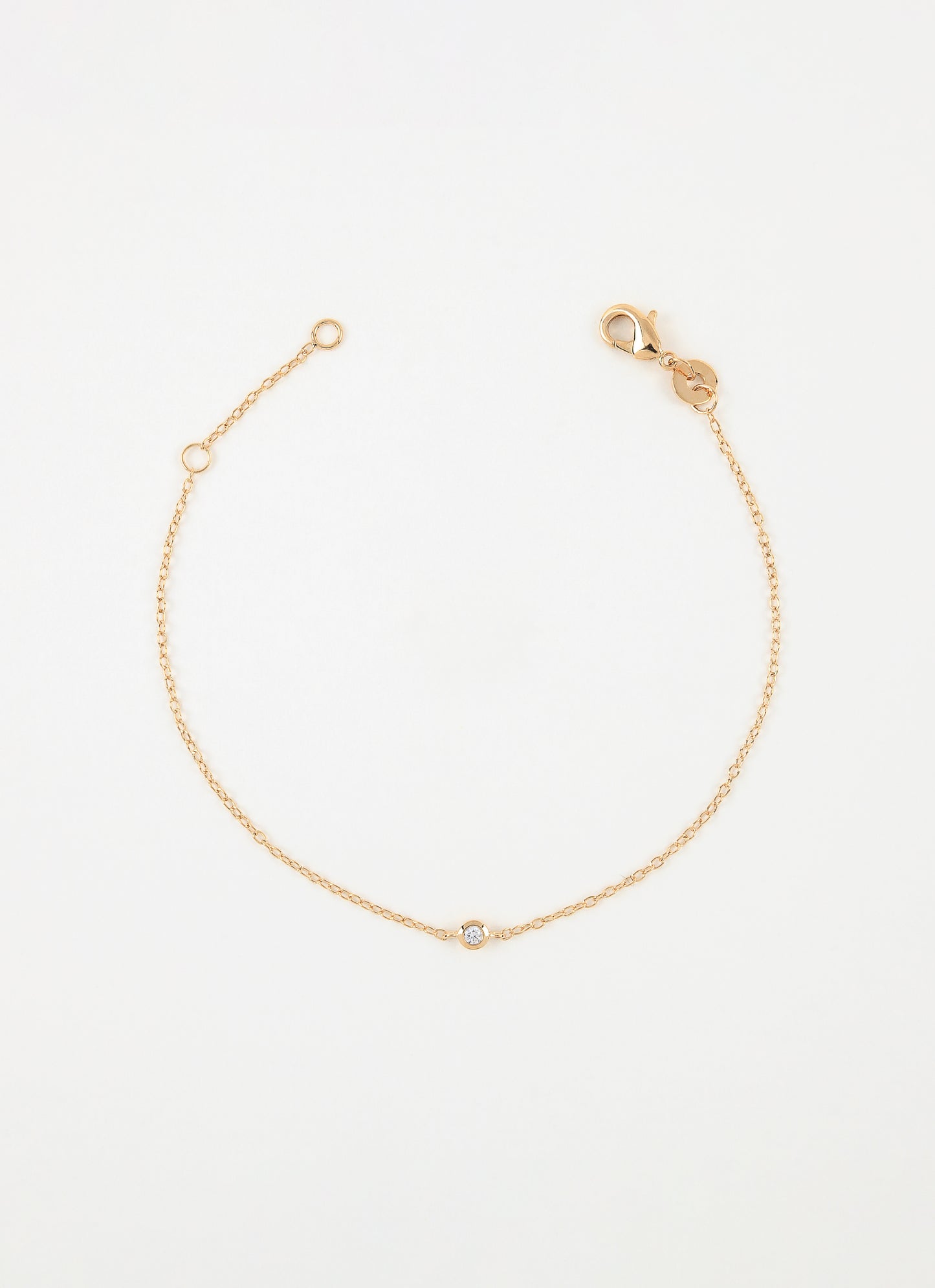Bracelet solitaire ESMÉE - Plaqué or