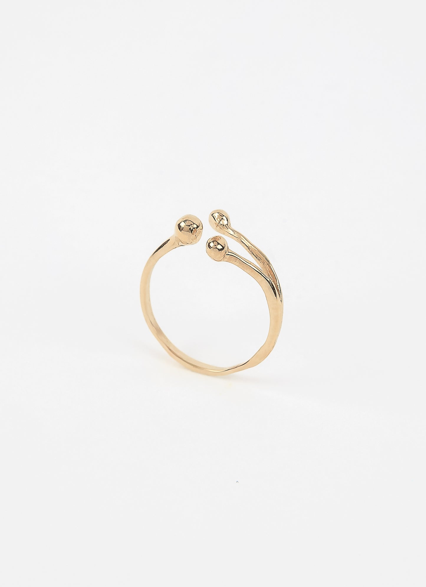 Bague ajustable UTOPIA - Plaqué or