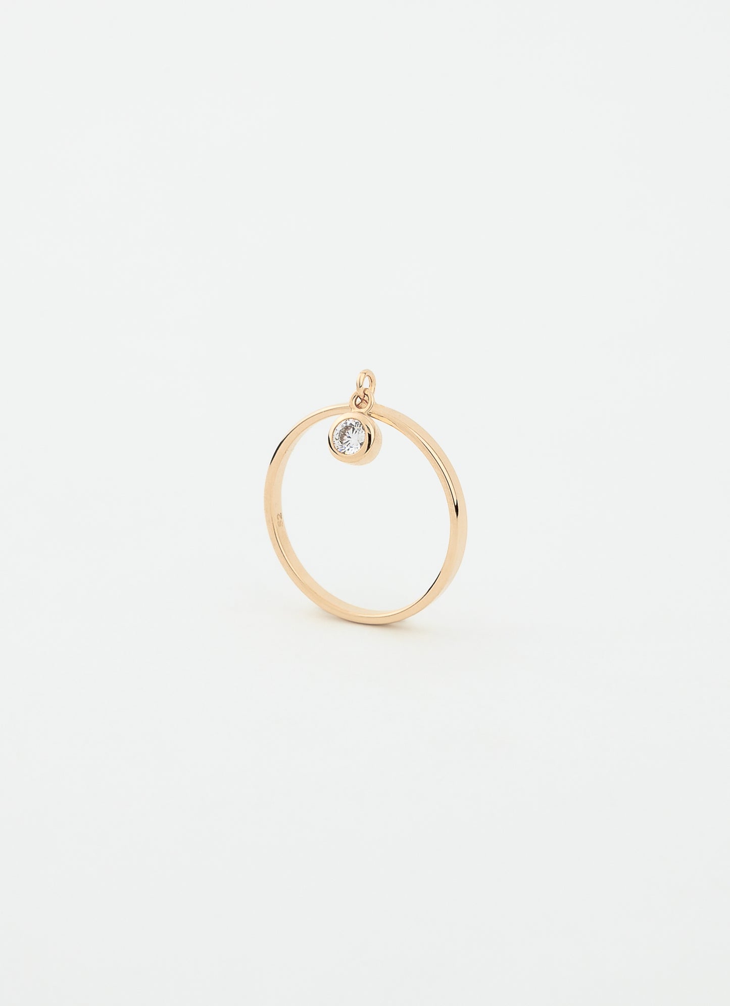 Bague pendentif ESMÉE - Plaqué or