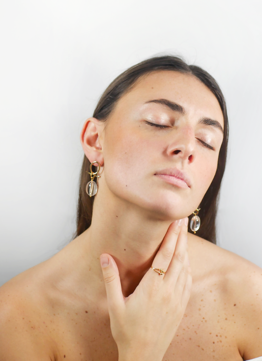 Boucles d'oreilles LUNA - Plaqué or