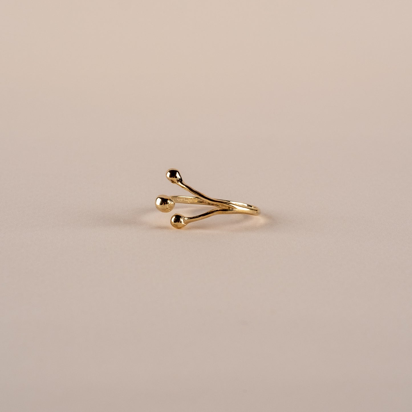 Bague ajustable UTOPIA - Plaqué or