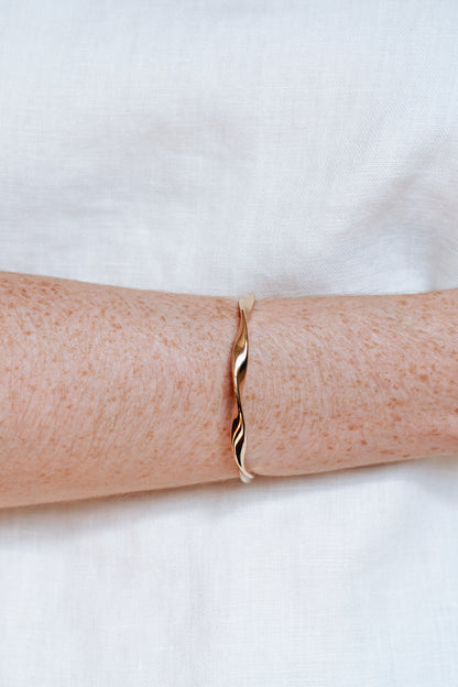 Bracelet jonc ARIA - Plaqué or