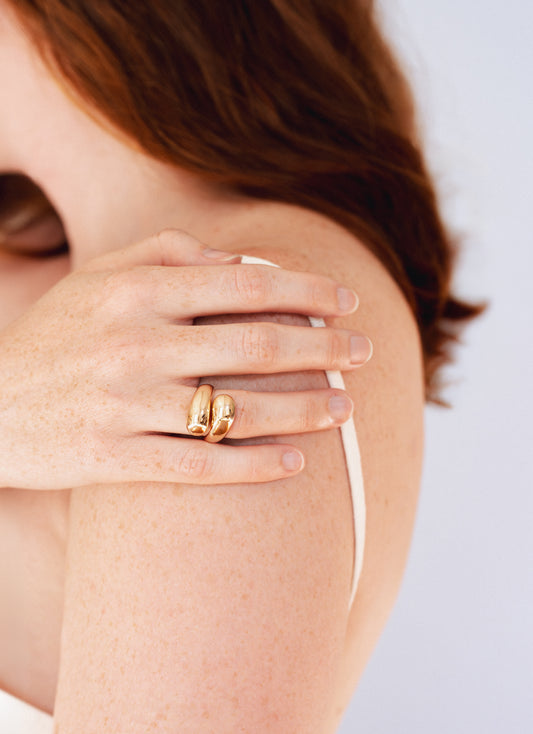 Bague SWELL - Plaqué or