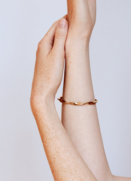 Bracelet jonc ARIA - Plaqué or