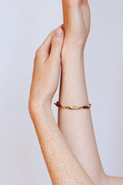 Bracelet jonc ARIA - Plaqué or