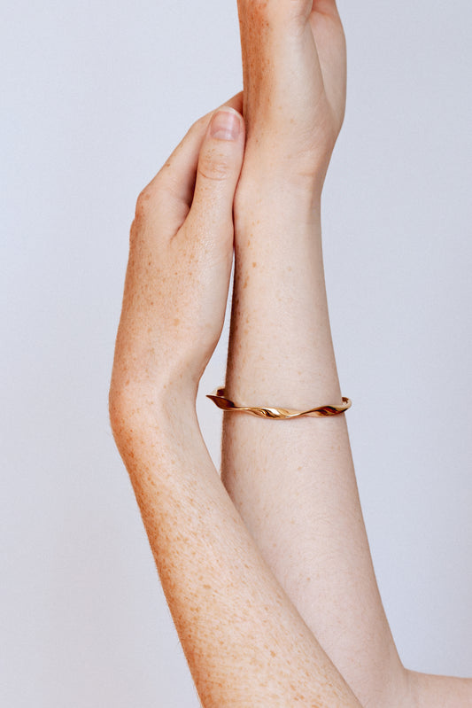 Bracelet jonc ARIA - Plaqué or