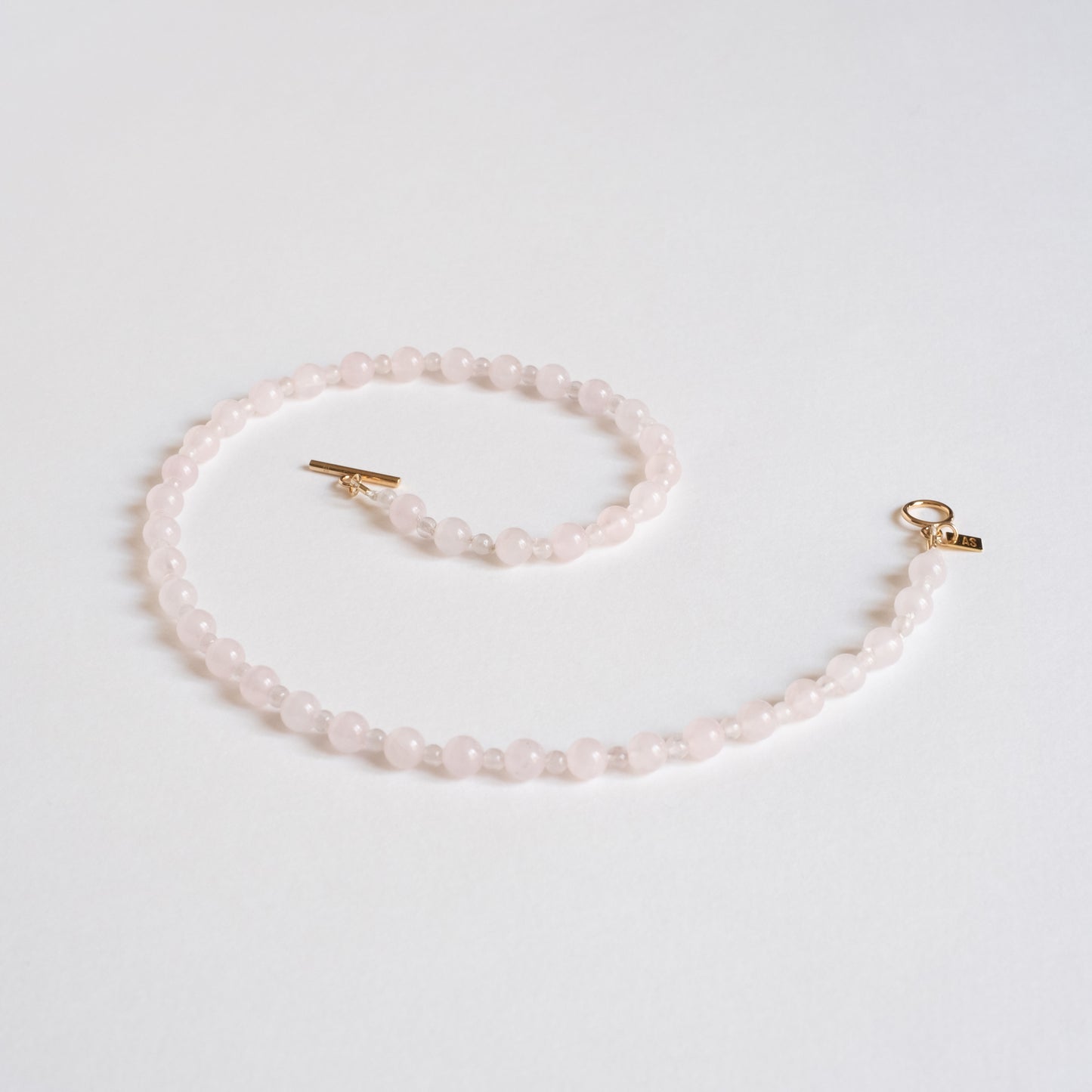 Collier perlé SWELL II - Quartz rose
