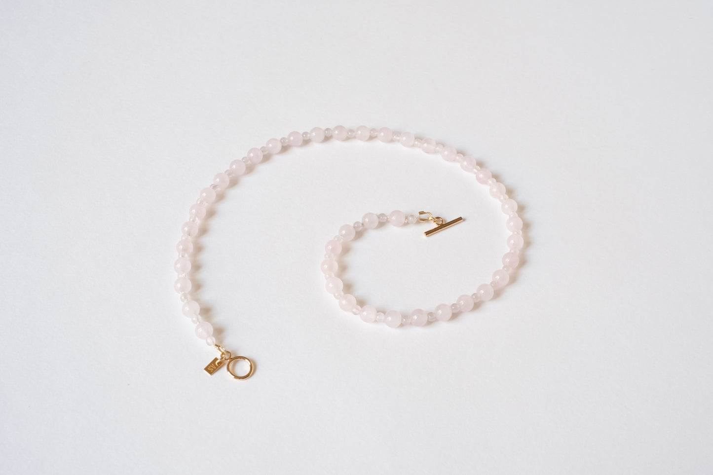 Collier perlé SWELL II - Quartz rose