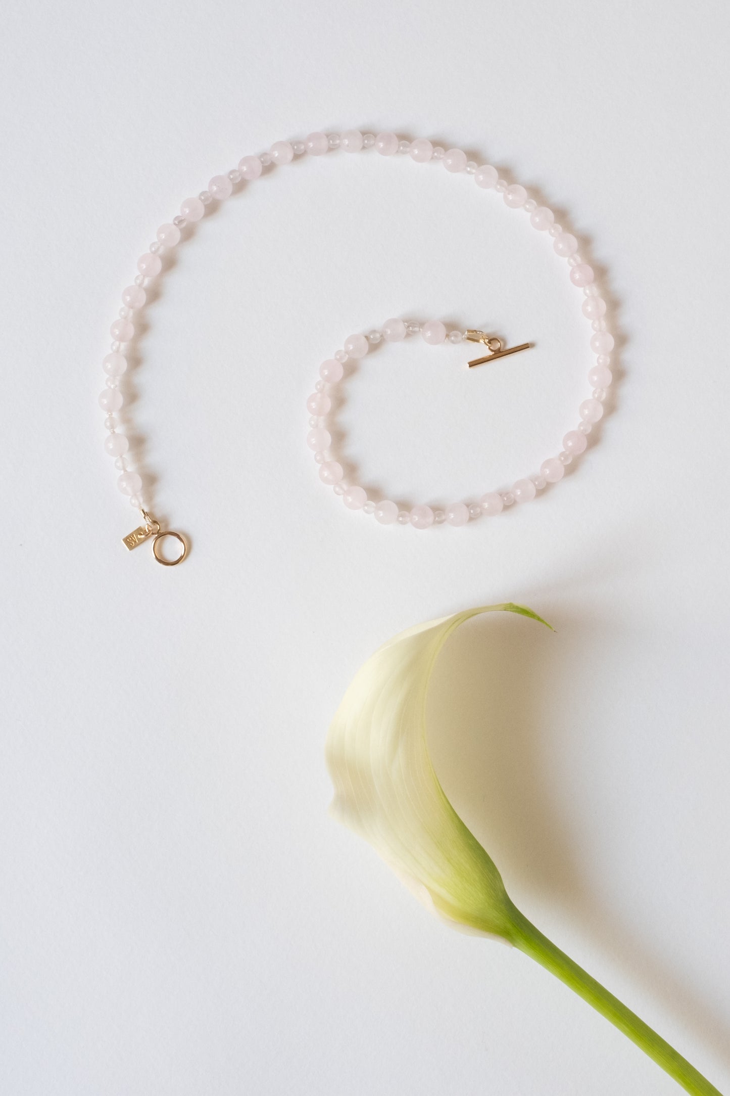 Collier perlé SWELL II - Quartz rose