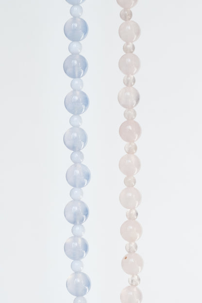 Collier perlé SWELL II - Quartz rose