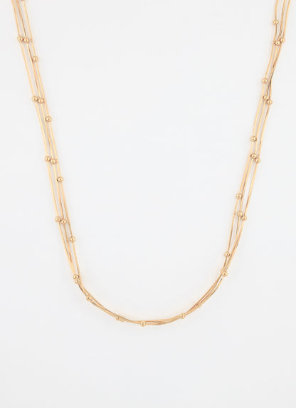 Collier pluriel MOON - Plaqué or