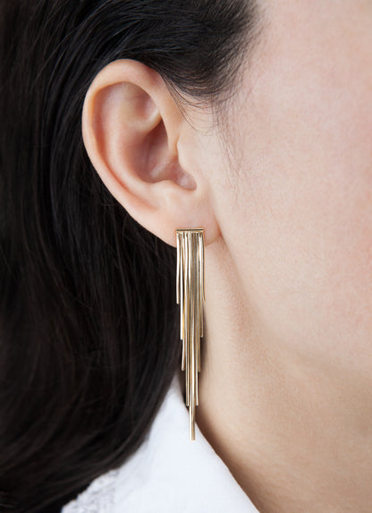 Boucles d'oreilles RIPPLE - Plaqué or