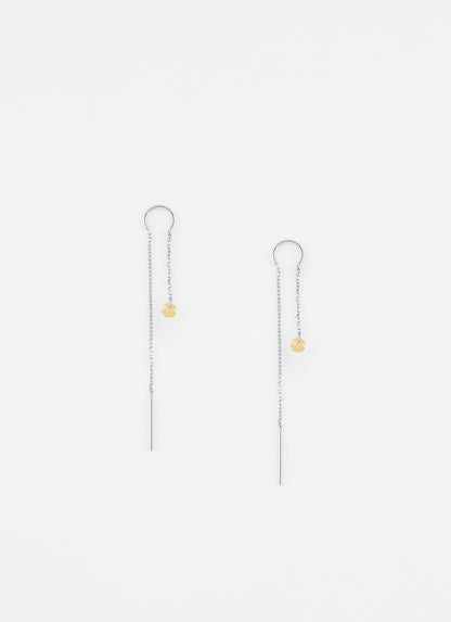 Boucles d’oreilles AQUA zircon jaune 3 mm argent 925 – vue produit