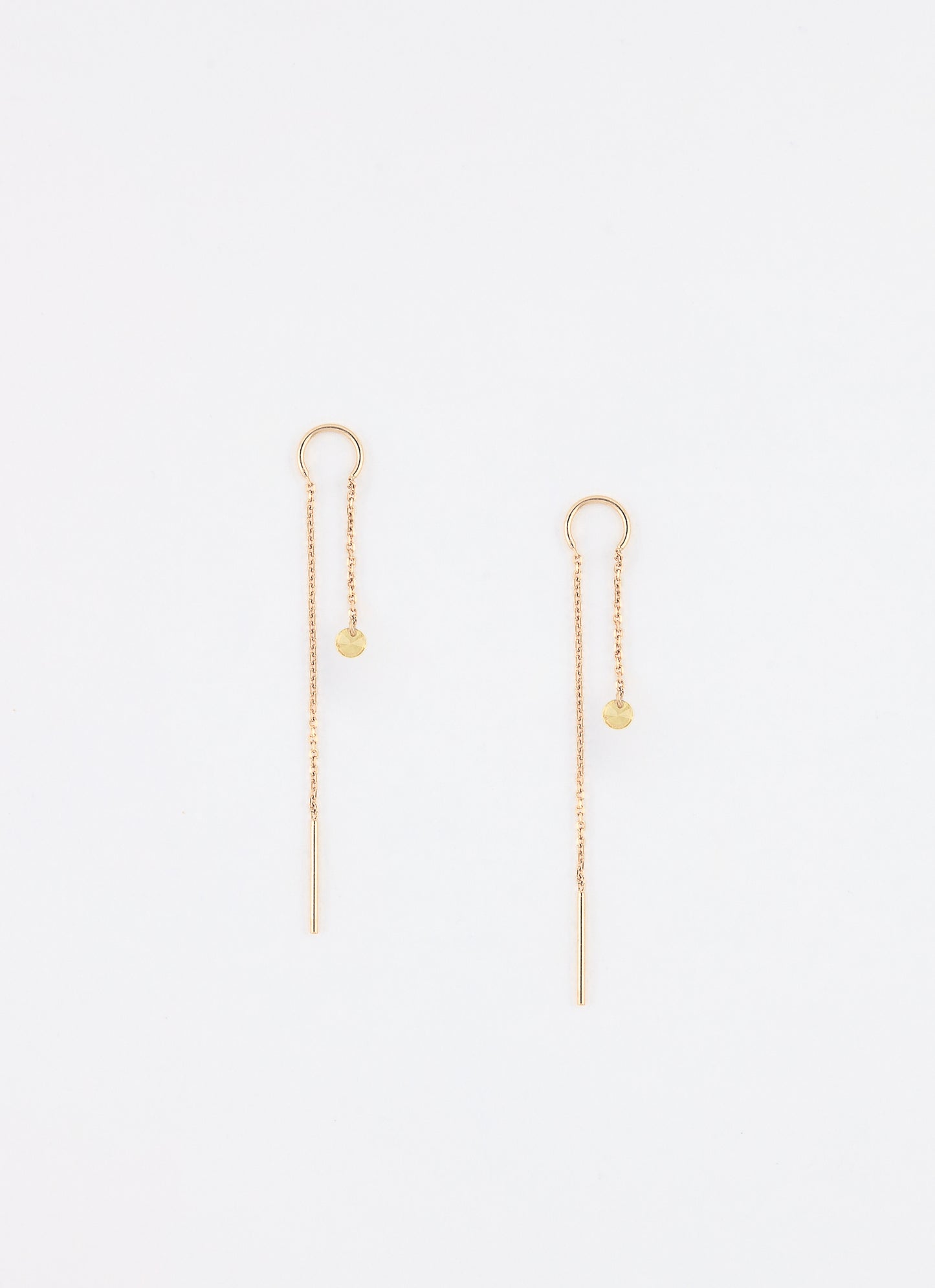 Boucles d'oreilles longues AQUA - Plaqué or