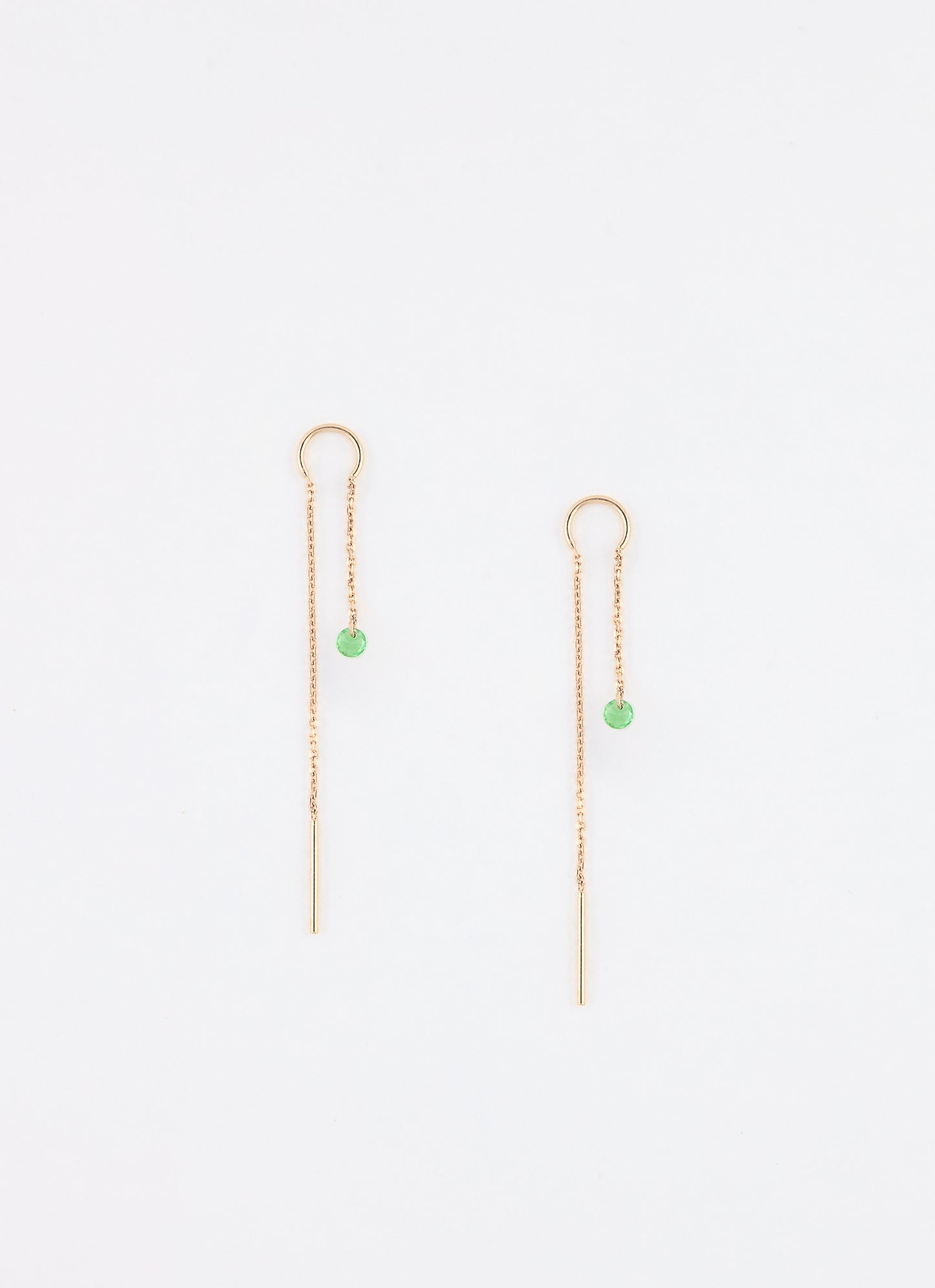 Boucles d'oreilles longues AQUA - Plaqué or