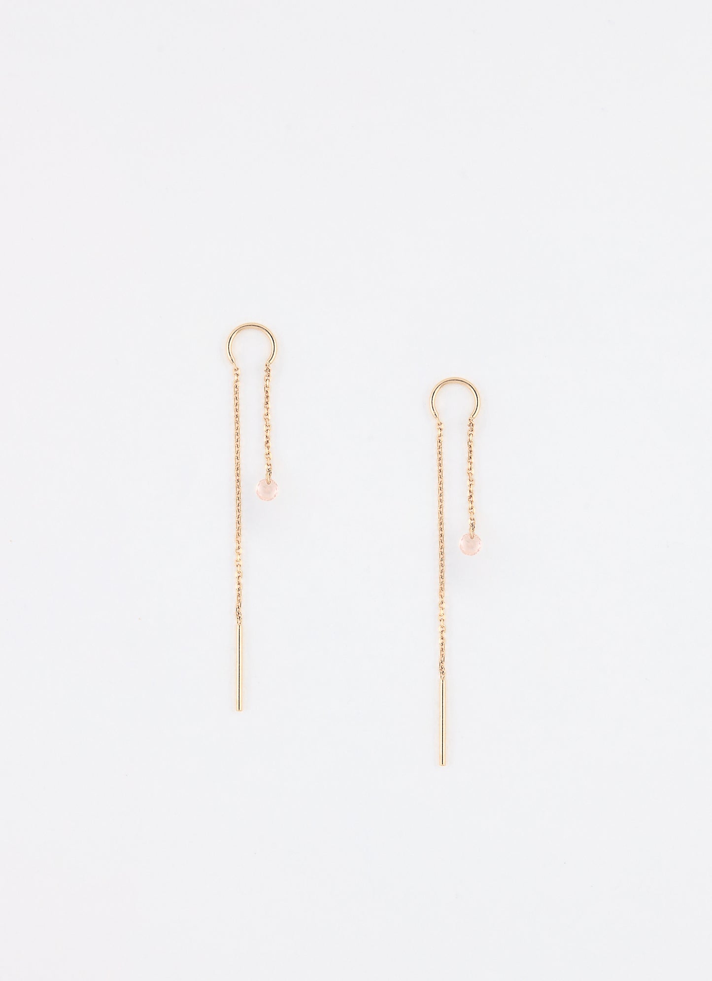 Boucles d'oreilles longues AQUA - Plaqué or