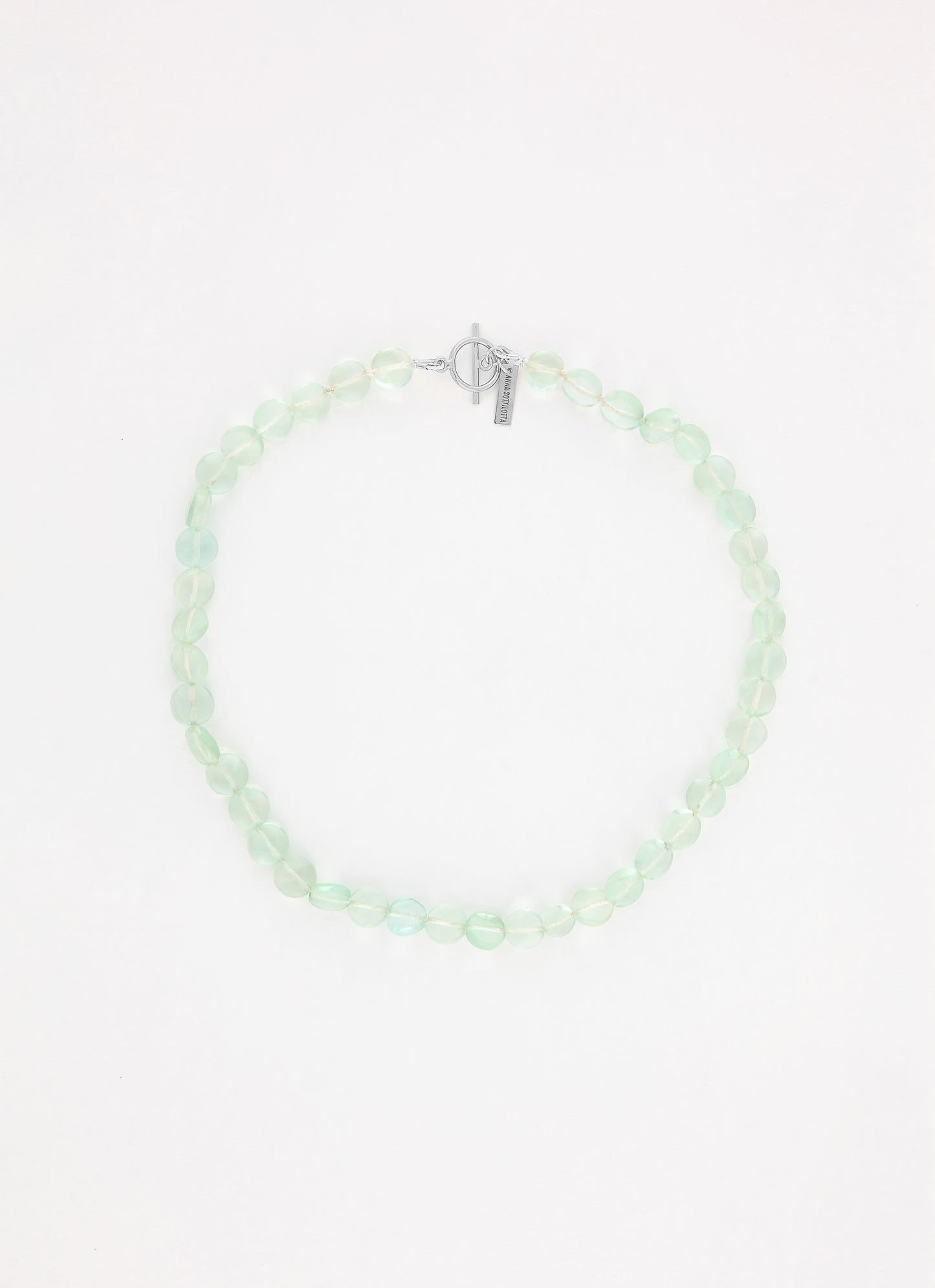 Collier perlé GREEN - Argent 925