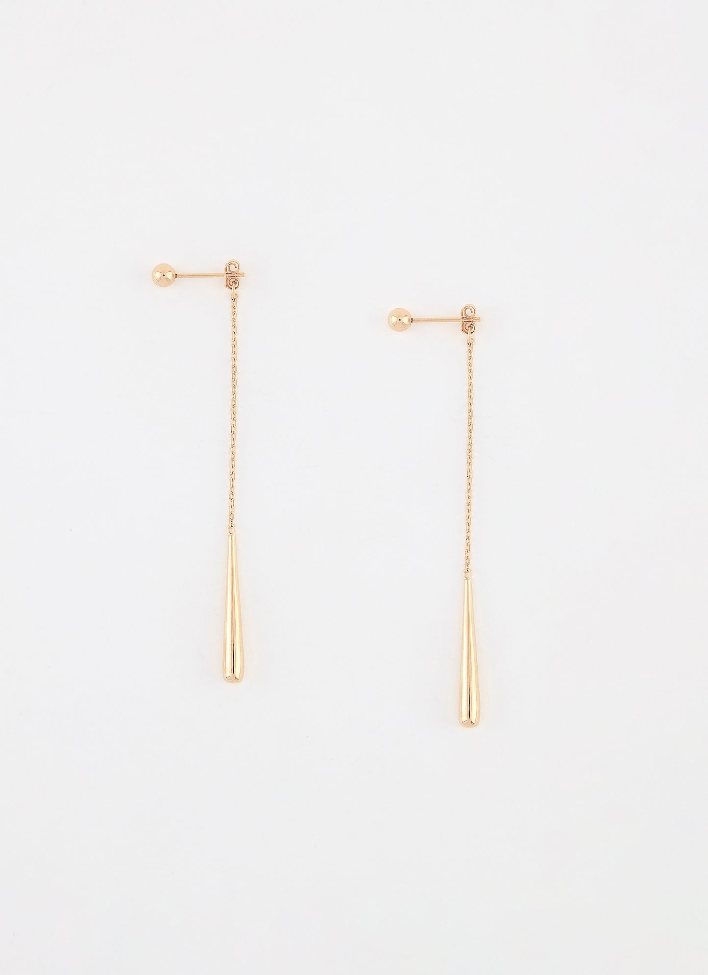 Boucles d'oreilles longues DROP - Plaqué or