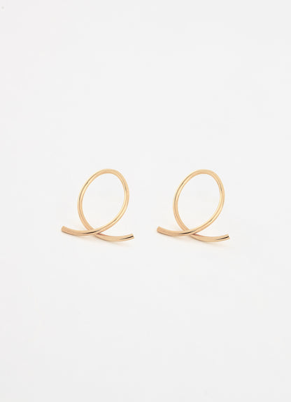 Boucles d'oreilles petites LUNA - Plaqué or