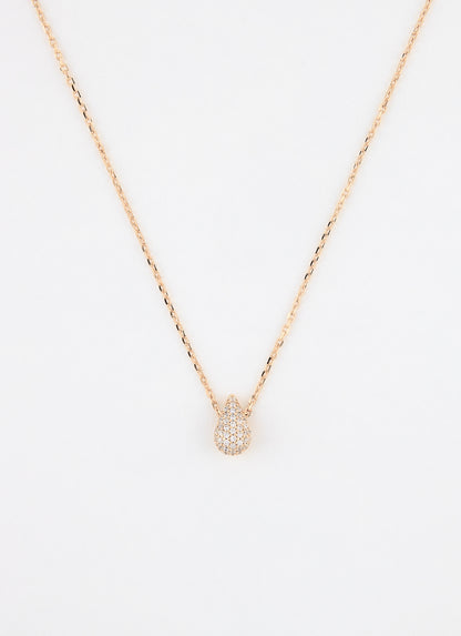 Collier DEWY oxydes de zirconium plaqué or 18 carats – vue produit détail