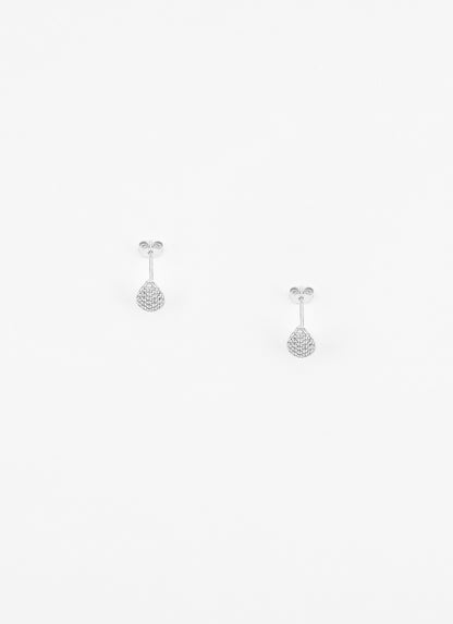 Boucles d’oreilles DEWY zircon argent 925 – vue produit de haut