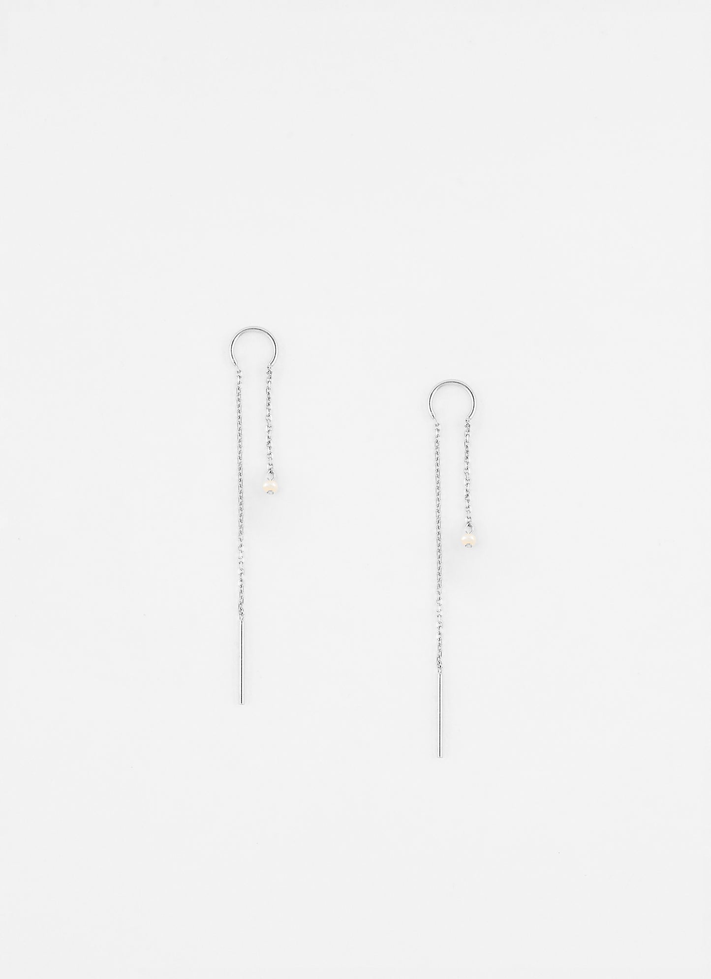 Boucles d'oreilles IVORY - Blanc - Argent 925