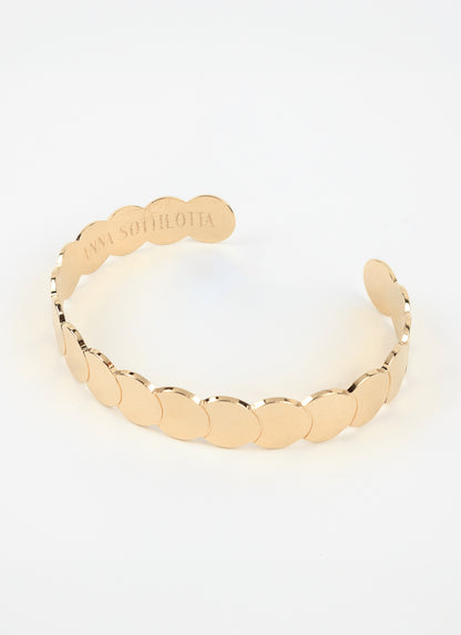 Bracelet jonc NIDI - Plaqué or