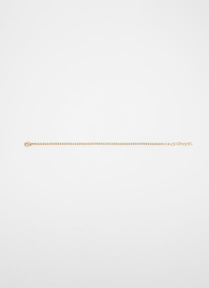 Bracelet 1 rang RIVER - Plaqué or