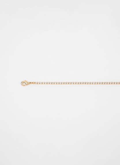 Bracelet 1 rang RIVER - Plaqué or