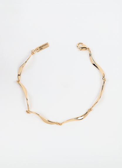 Bracelet ONDE plaqué or – vue produit