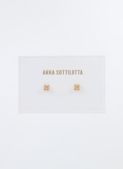 Puces d'oreilles JASMINE Fleur - Plaqué or