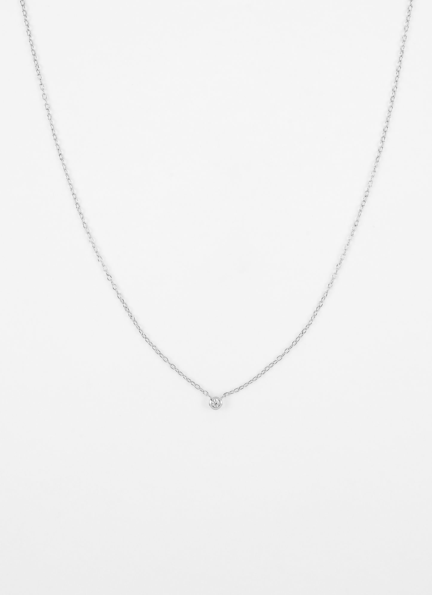 Collier solitaire ESMÉE - Argent 925