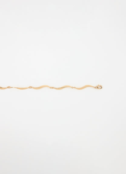 Collier ONDE plaqué or 18 carats – détail fermoir