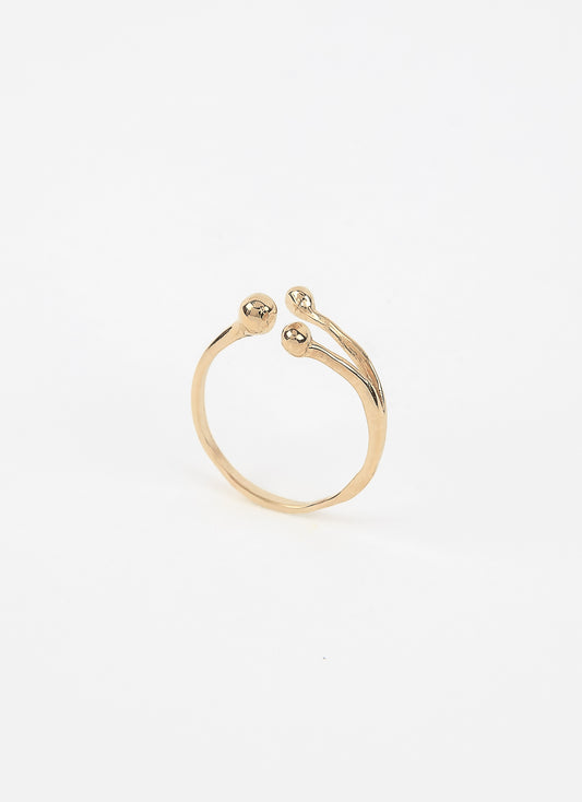 Bague ajustable UTOPIA - Plaqué or