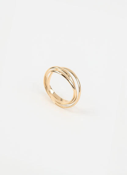 Bague Triolet ELLIE - Plaqué or