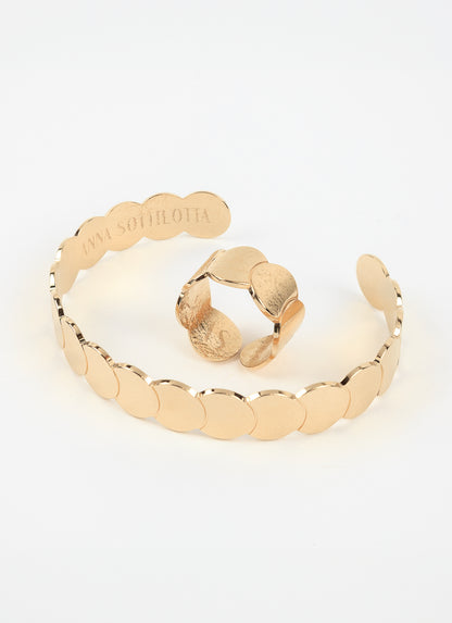 Bracelet jonc NIDI - Plaqué or