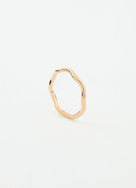 Bague Coral ONDE - Plaqué or